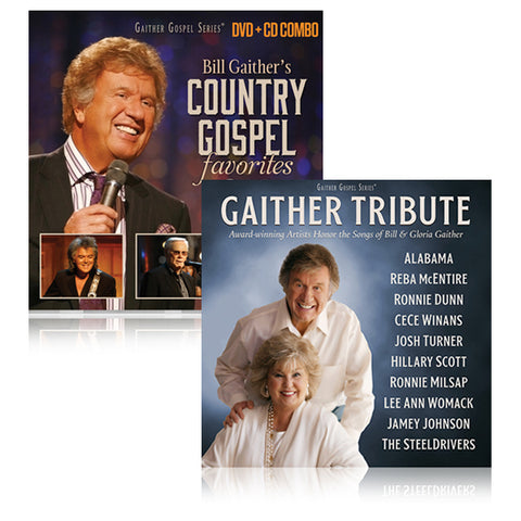Bill Gaither's Country Gospel Favorites DVD & CD w/ Gaither Tribute: Award-winning Artists Honor the Songs of Bill & Gloria Gaither CD