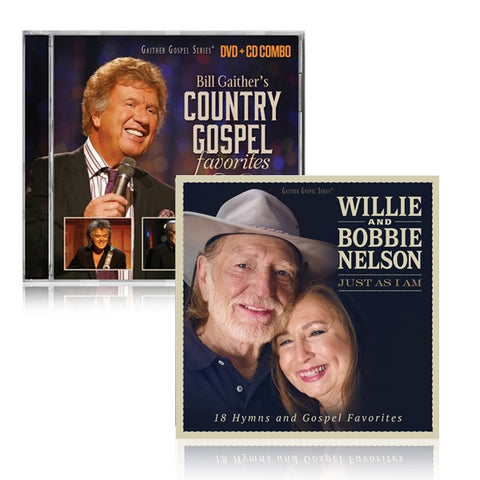 Bill Gaither's Country Gospel Favorites DVD & CD w/ Willie & Bobbie Nelson: Just As I Am CD