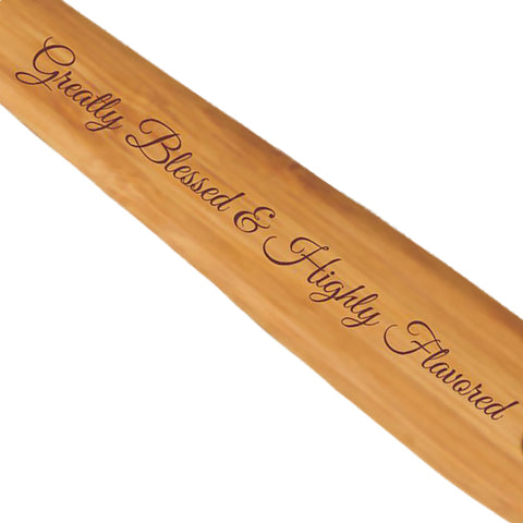 Greatly Blessed & Highly Flavored Bamboo Kitchen Utensil Set