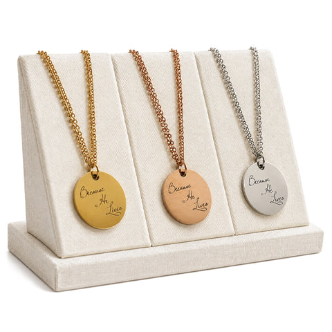 Because He Lives Necklace
