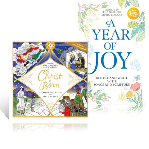 A Year of Joy Journal & Christ Is Born Coloring Book Pack