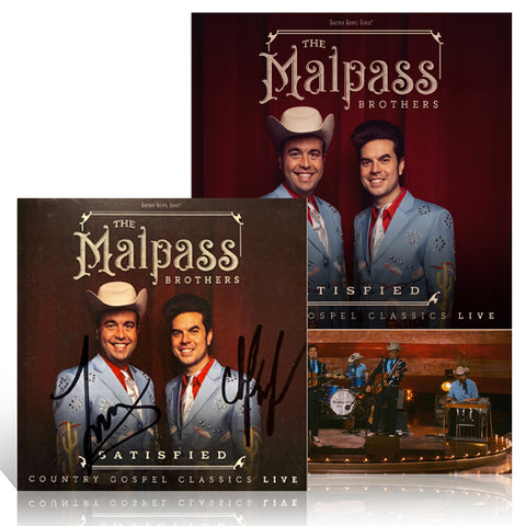 The Malpass Brothers: Satisfied - Country Gospel Classics LIVE DVD & CD w/ Autographed CD Cover
