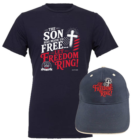 Let Freedom Ring T-shirt & Hat Bundle