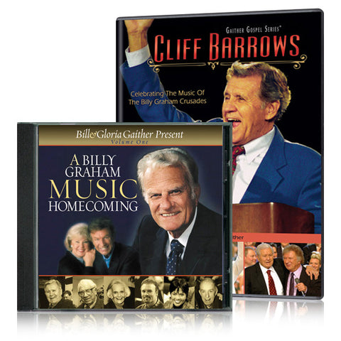 Cliff Barrows: Celebrating The Music Of The Billy Graham Crusades DVD w/ A Billy Graham Music Homecoming CD