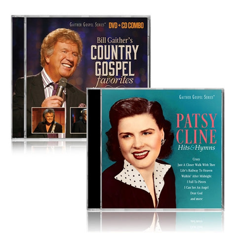 Bill Gaither's Country Gospel DVD & CD w/ Patsy Cline: Hits & Hymns CD