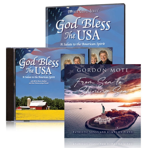 God Bless The USA DVD & CD w/Gordon Mote: From Sea To Shining Sea CD