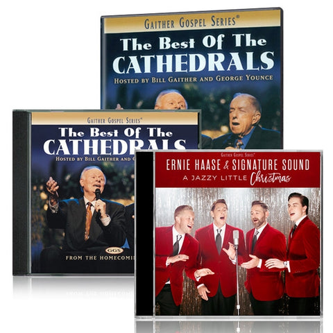 The Best Of The Cathedrals DVD & CD w/ Ernie Haase & Signature Sound: A Jazzy Little Christmas CD