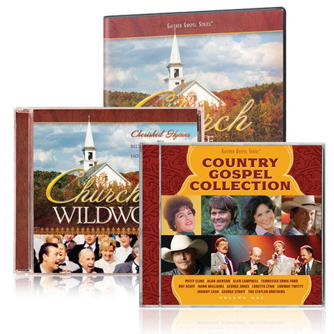 Church In The Wildwood DVD & CD w/ Country Gospel Collection CD