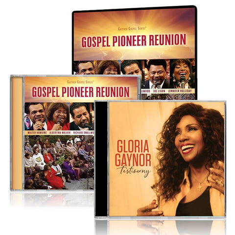 Gospel Pioneer Reunion DVD & CD w/Gloria Gaynor: Testimony CD