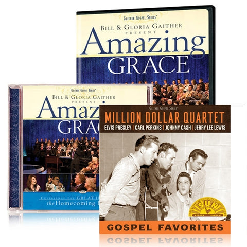 Amazing Grace DVD & CD w/ Million Dollar Quartet: Gospel Favorites CD
