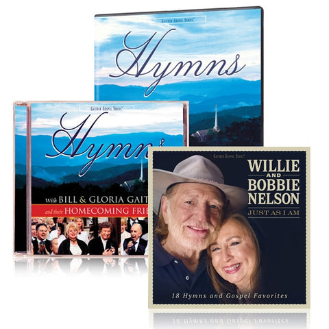 Hymns DVD & CD w/ Willie & Bobbie Nelson: Just As I Am CD